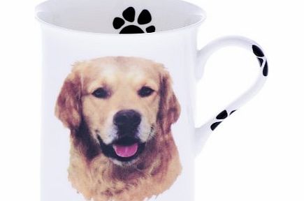 Bone China GOLDEN RETRIEVER 10 Fl Oz Dog Beaker, Mug, Cup (R)