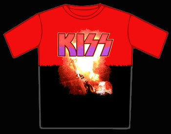 Kiss Flames Dyed T-Shirt