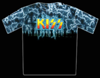 Kiss Ligtning Tiedye T-Shirt