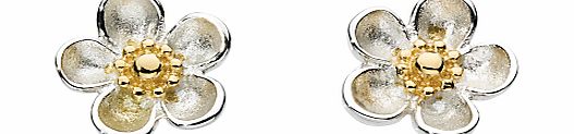 Kit Heath Budding Blossom Sterling Silver Stud