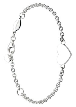 Silver Heart ID Bracelet