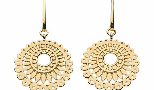 Gold Plated Chantilly Drop Earrings