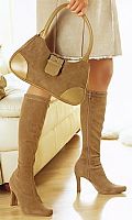 Kit Ladies Stretch High Leg Boots & FREE Matching Bag