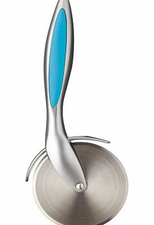 Kitchen Craft Colourworks Pizza Cutter with Soft Touch Panel, Blue