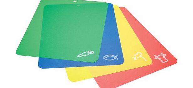 Kitchen Craft Flexible Colour Coded Cutting Mats