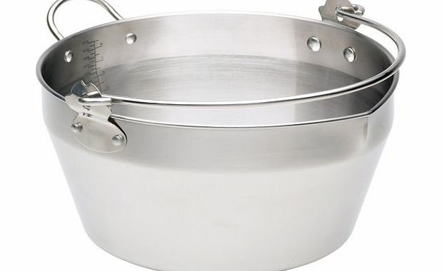 Kitchen Craft Home Made Stainless Steel 9 Litre Maslin Pan with Handle
