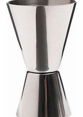 Kitchen Craft Stainless Steel Dual Measure Spirit Measuring Cup