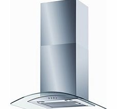 Kitchen Solutions KISCH5GL Curved Glass Hood