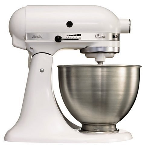 KitchenAid K45SS Classic Stand Mixer, White