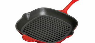 Red molton square griddle pan