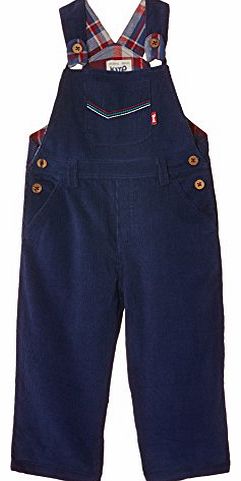 Baby Boys Cord Dungarees, Blue (Navy), 3 Years (Manufacturer Size:2-3 Years)