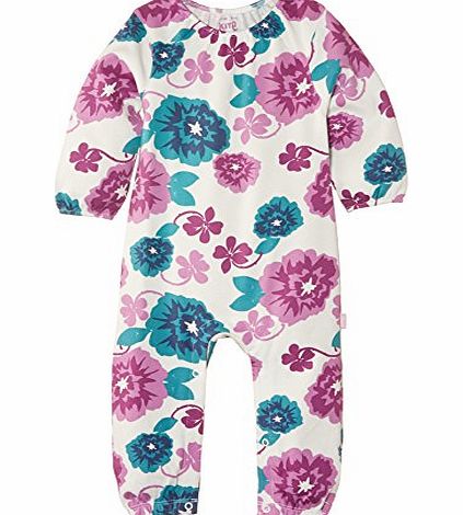 Kite Baby Girls Country Floral Long Sleeve Romper, Multicoloured, 0-3 Months