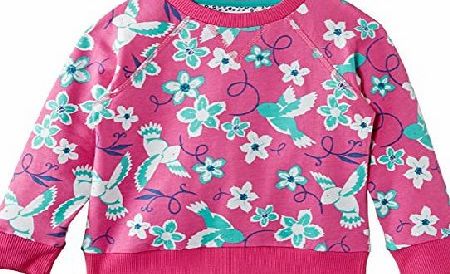 Kite Girl Bird Floral Crew Neck Sweatshirt, Pink, 10 Years (Manufacturer Size:10-11 Years)