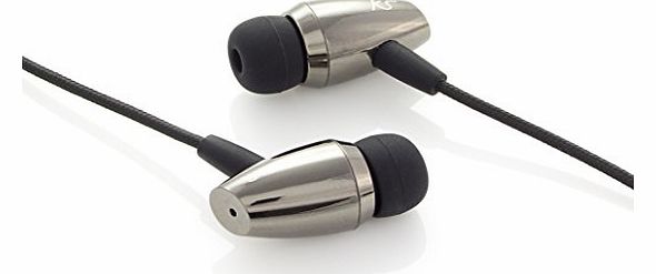 Euphoria Extreme Bass High Definition In-Ear Headphones with Microphone Compatible with Apple, BlackBerry, HTC, Nokia and Samsung Devices - Silver/Black