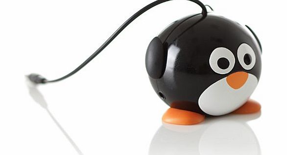Kitsound  Mini Buddy Penguin Speaker - Black/White