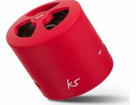 KitSound PocketBoom Bass Speaker - Red