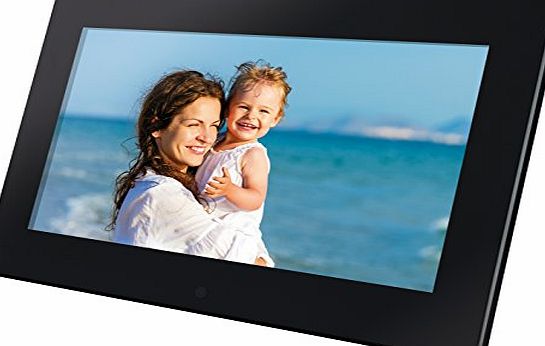 KitVision 8 inch Digital Photo Frame with Built-In Stand Supporting SD/MMC/MS Memory Cards - Black