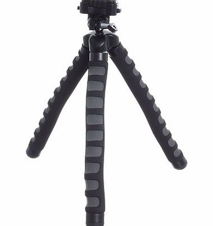 KitVision Large Monkee Grip Flexible Foam Tripod with Quick Release Plate for Bridge/Digital SLR Cameras - Black