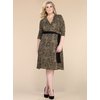 Kiyonna ANIMAL PRINT WRAP DRESS