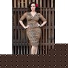 BETSY RUCHED DRESS LEOPARD - PRE ORDER