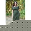 OLIVIA SHEATH DRESS OLIVE