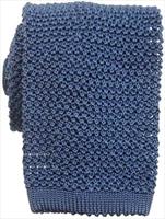 KJ Beckett Ocean Blue Silk Knitted Tie by