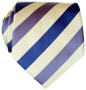 KJ Beckett Purple Striped Silk Tie by