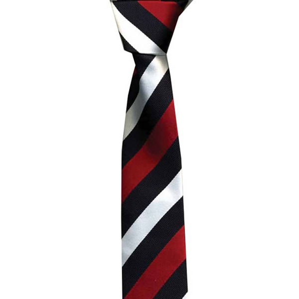 KJ Beckett Red / Black / White Skinny Tie by