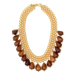 Kjl Kenneth Jay Lane 17`` Gold Link Chain Necklace