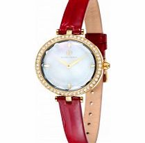 Klaus Kobec Ladies Angel Gold Plated Watch with