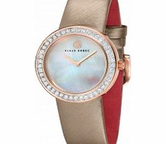 Klaus Kobec Ladies Penny Beige Leather Strap