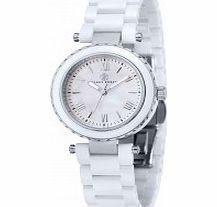 Klaus Kobec Ladies Venus Steel and White Ceramic