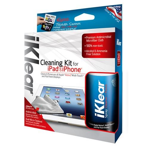 iKlear Cleaning Kit for Apple iPhone, iPad Devices, HDTVs, Plasma & LCD Screens