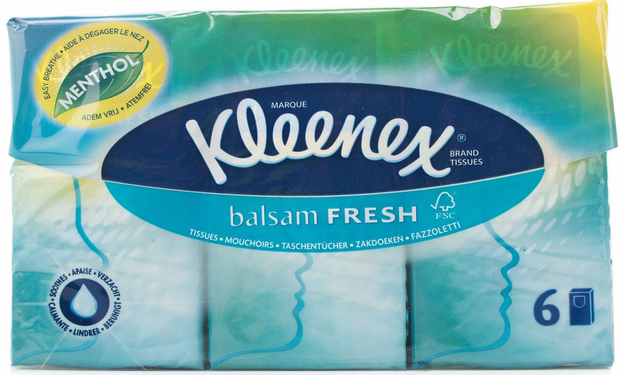Kleenex Balsam Fresh Pocket Packs Tissues