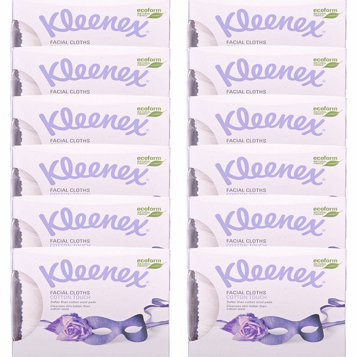 Kleenex Facial Cloths 12 Pack