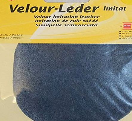 Kleiber 12.5 x 10 cm Imitation Suede Leather Sew on Knee/ Elbow Patches Oval, Powder Blue
