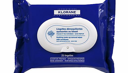 Klorane Soothing Makeup Removal Wipes x 25
