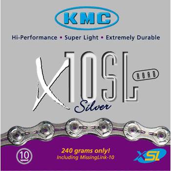 KMC X10-SL Silver 10 Speed Chain
