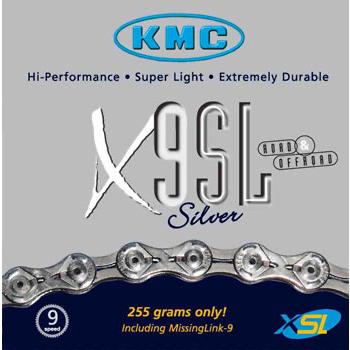 KMC X9-SL Silver 9 Speed Chain