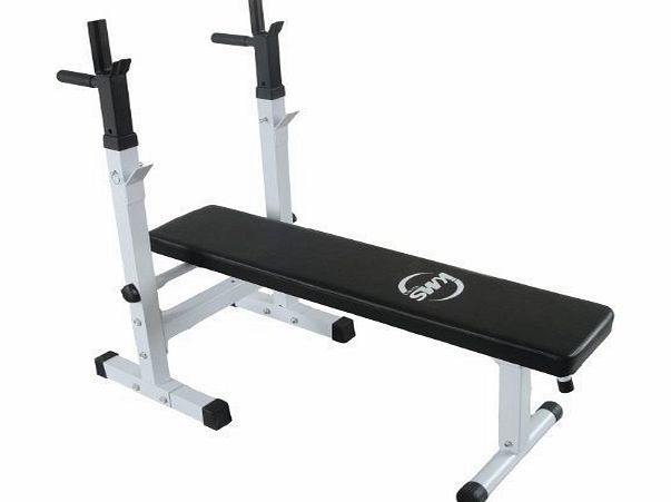 KMS FoxHunter New Heavy Duty Shoulder Chest Press Sit Up Weight Bench For Standard Olympic Curl Barbell Workout Fitness Home Gym Equipment 160kgs Maximum Barbell Weight 120kgs Maximum User Weight