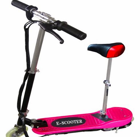 Kids Electric Scooter E Scooter E-scooter Pink 120W Motor 24V Rechargeable Battery Powered