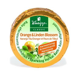 Sparkling Bath Tablets Orange and Linden
