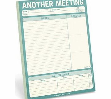 Knock Knock Witty Office Notepad - Another Meeting
