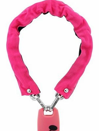 Knog Straight Jacket Skinny Unisex Chain Lock - Pink, 6 mm