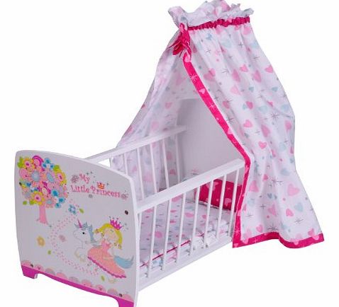 My Little Princess 67202 Dolls Four-Poster Bed White