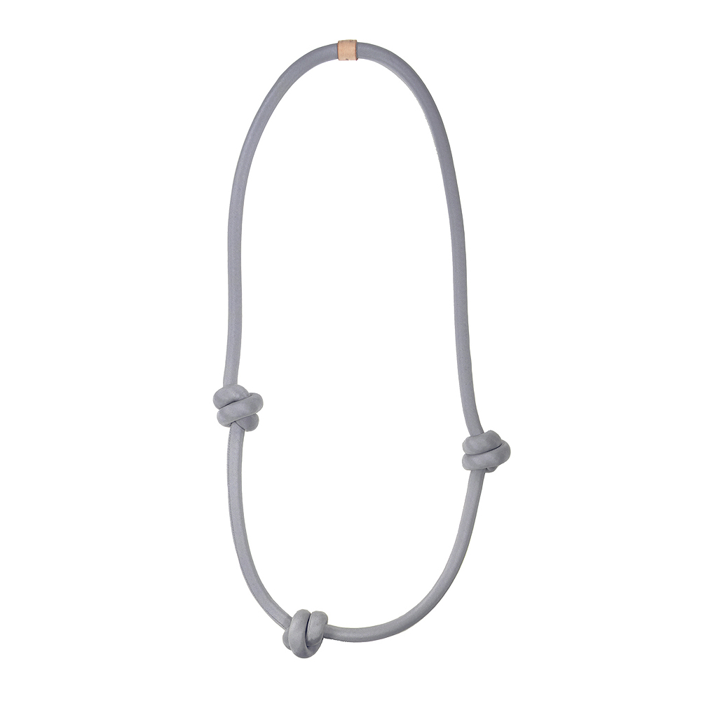 Knot Necklace - Grey