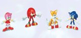 Knuckles, Tails and Amy Rose, FEVA Sonic X 3 Bendable action figures - Sonic