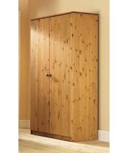 2-Door Wardrobe - Pine
