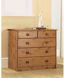3 Plus 2 Drawer Chest - Pine