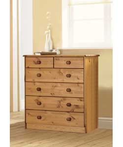 4 Wide Plus 2 Narrow Drawer Chest - Pine